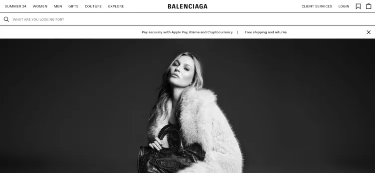 Screenshot Balenciaga America Incorporated