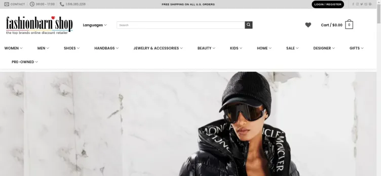 Screenshot Fashionbarnshop