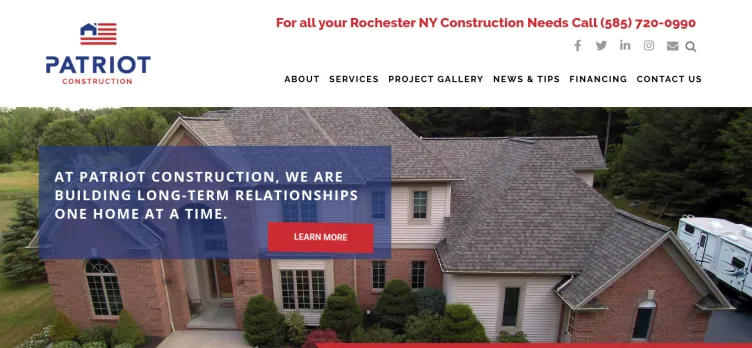 Screenshot New York Patriot Construction