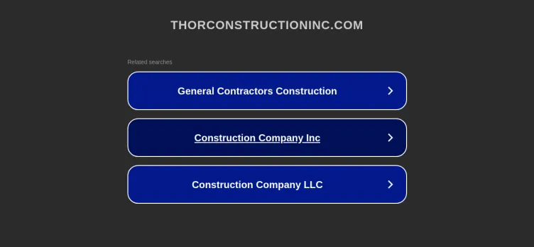 Screenshot THOR Construction