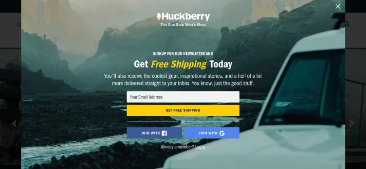 Screenshot Huckberry