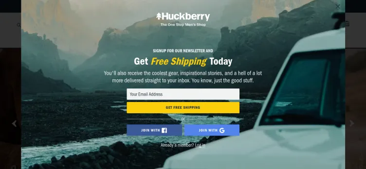 Screenshot Huckberry