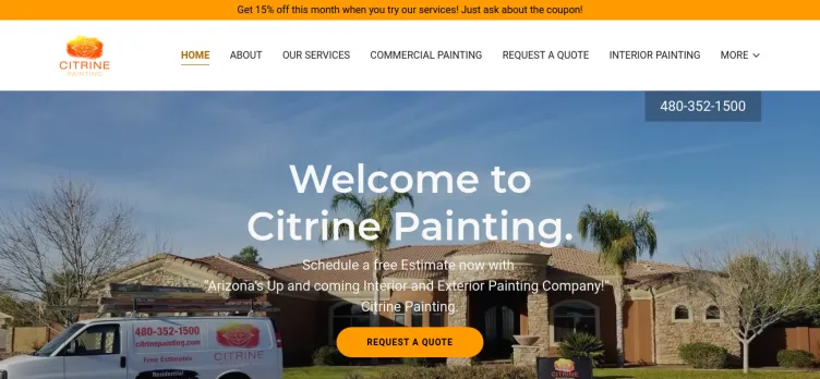 Screenshot Citrine Residential And Commercial Painting