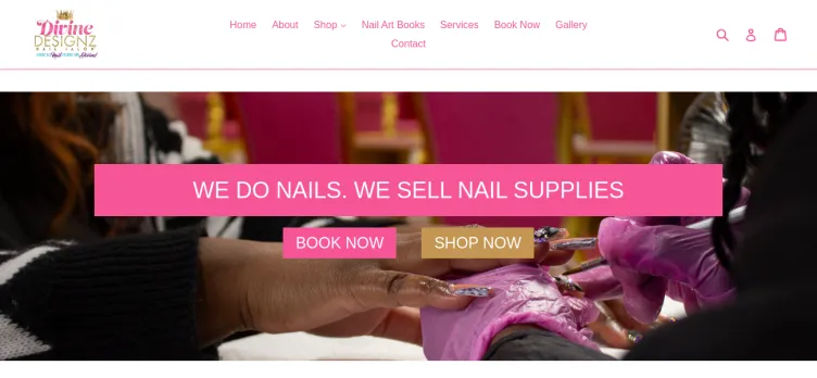 Screenshot Divine Designz Nail Salon