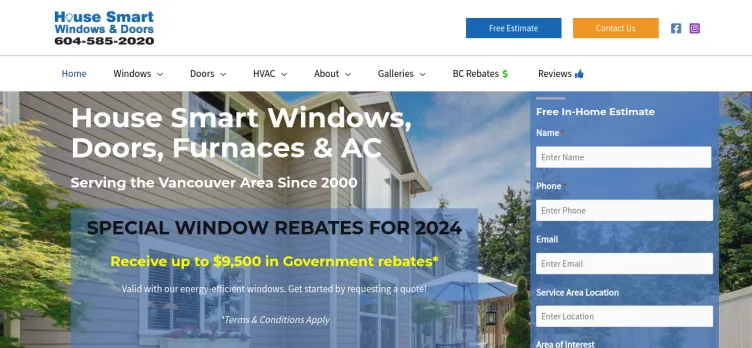 Screenshot HouseSmart Window & Doors