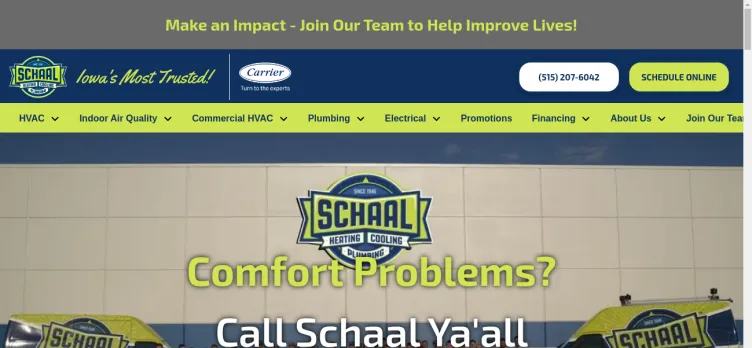 Screenshot Schaal Plumbing, Heating, & Cooling