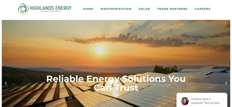 Screenshot Highlands Energy Services