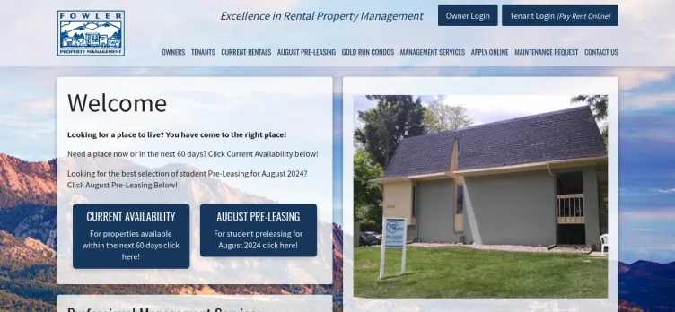 Screenshot Fowler Property Management
