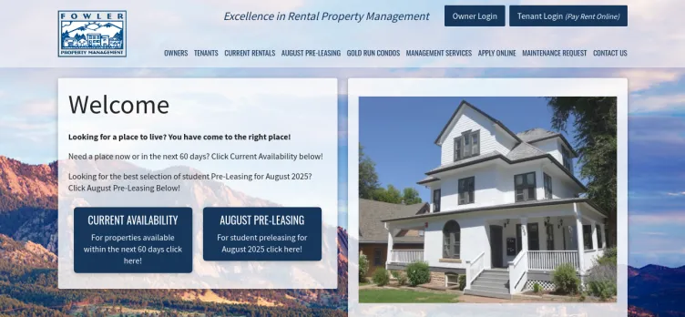 Screenshot Fowler Property Management