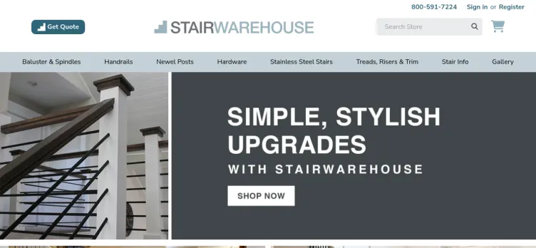 Screenshot Stairwarehouse