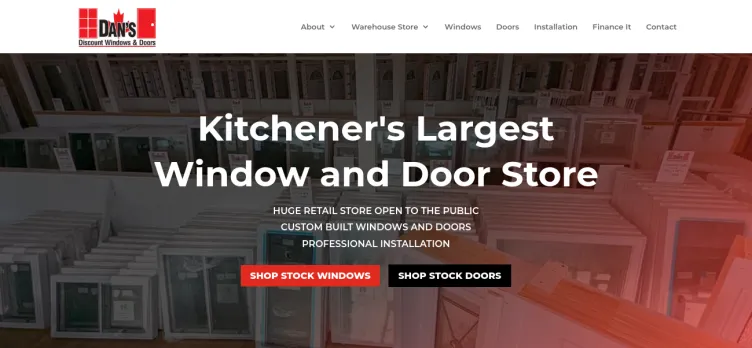Screenshot Dans Discount Windows & Doors