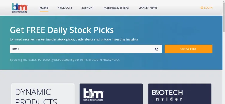 Screenshot Behind the Markets