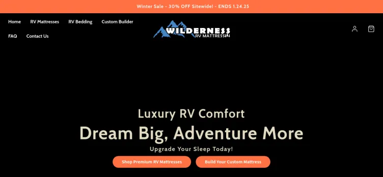 Screenshot Wilderness RV Mattress