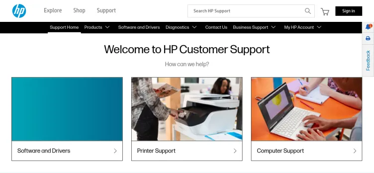 Screenshot Support.hp