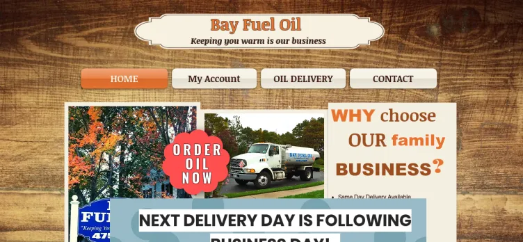 Screenshot Bay Fuel Oil Company