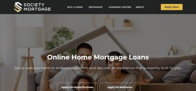 Screenshot Society Mortgage