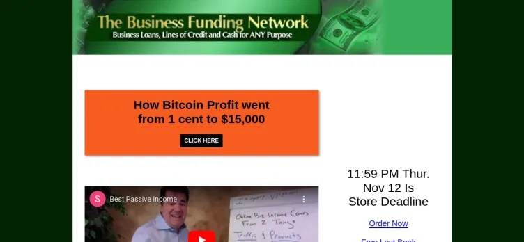 Screenshot The Business Funding Network