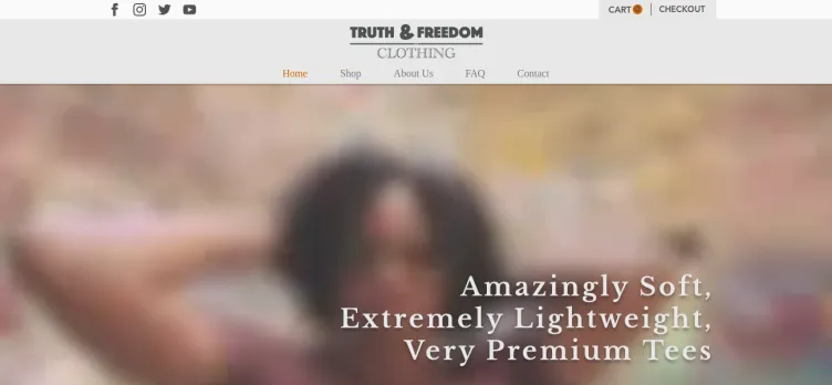 Screenshot Truth & Freedom Clothing