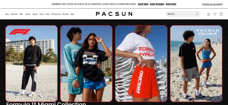 Screenshot PACSUN