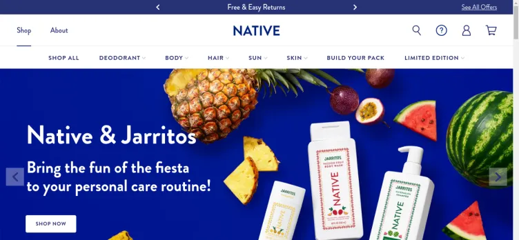 Screenshot Native Deoderant