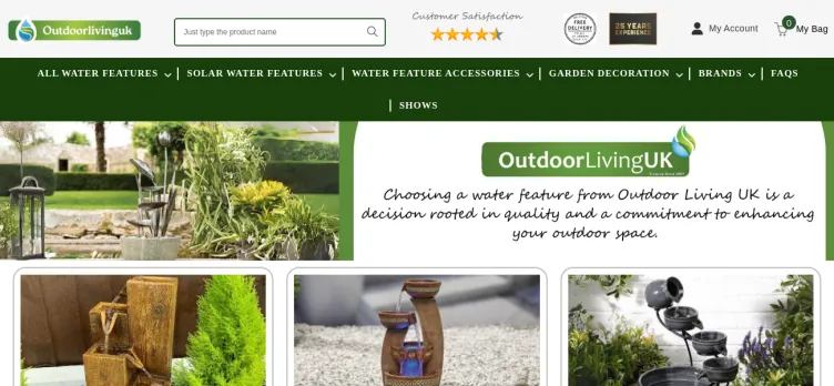 Screenshot OutdoorLivingUK