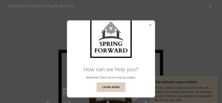 Screenshot Springforward Fencing & Security