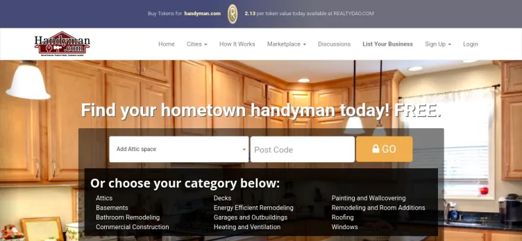 Screenshot Handyman.com