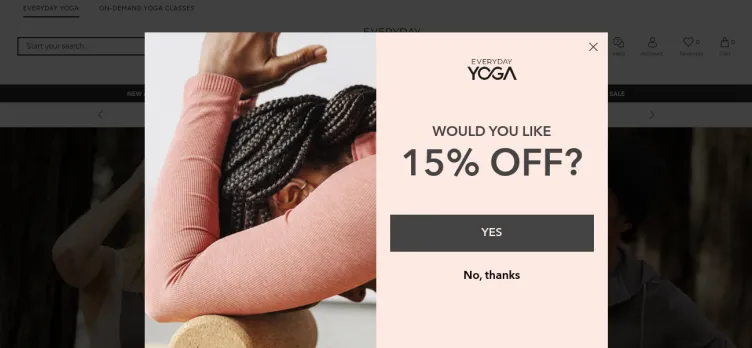 Screenshot YogaOutlet