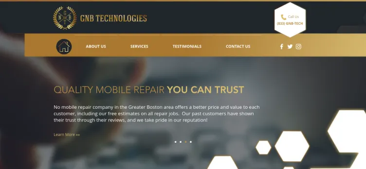 Screenshot GNB Technologies