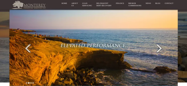 Screenshot Monterey Financial Services