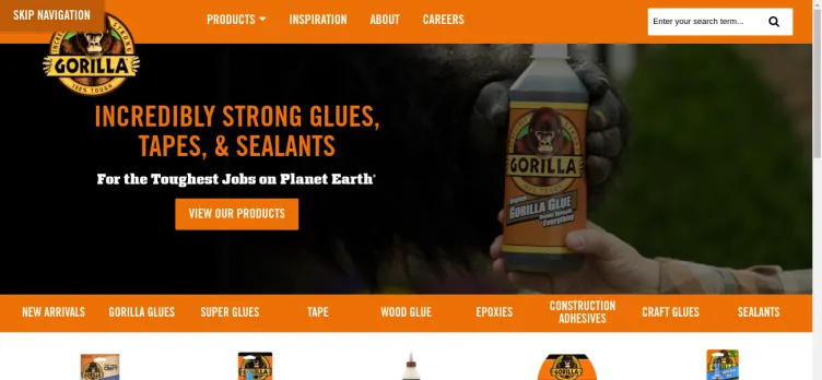 Screenshot Gorilla Glue Company