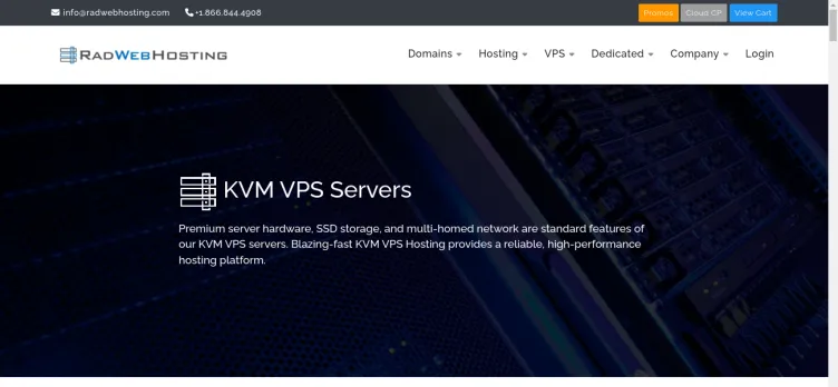 Screenshot RAD WEB HOSTING
