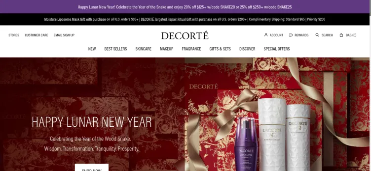 Screenshot Decorte Cosmetics