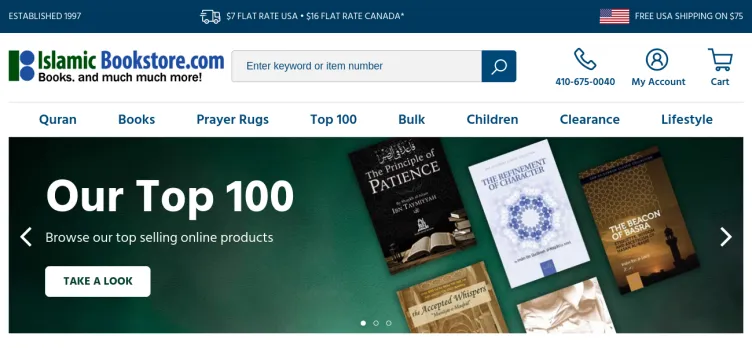 Screenshot Islamic Bookstore.com