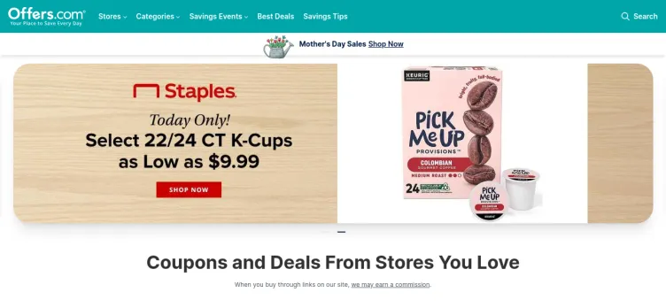 Screenshot Offers.com
