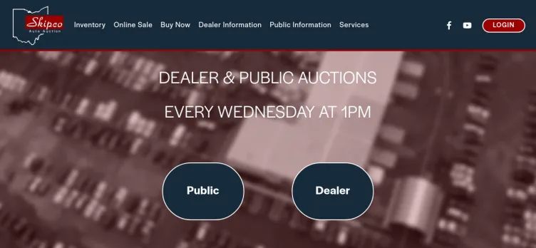 Screenshot Skipco Auto Auction