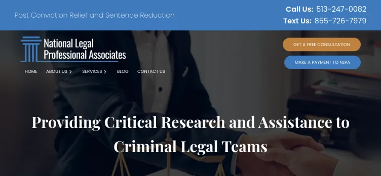 Screenshot National Legal Professional Associates