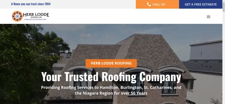 Screenshot Herb Lodde & Sons Roofing