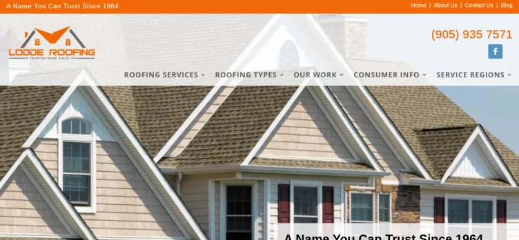 Screenshot Herb Lodde & Sons Roofing