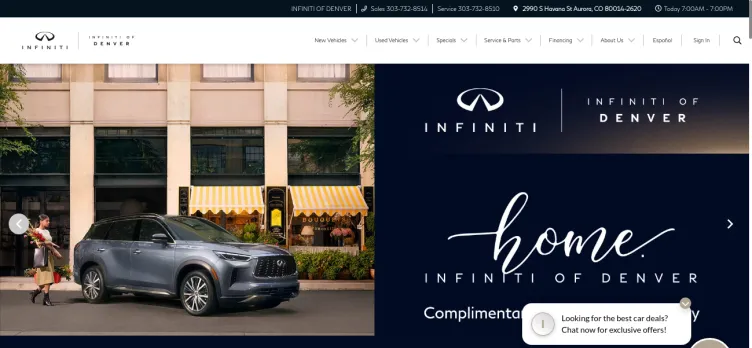 Screenshot Infiniti of Denver