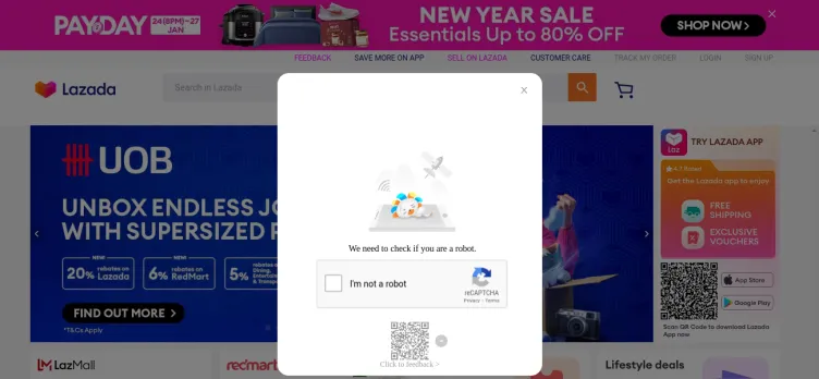 Screenshot Lazada SG