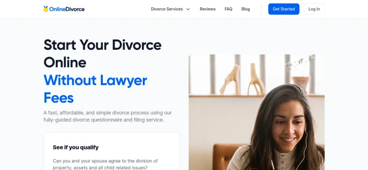 Screenshot OnlineDivorce