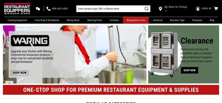 Screenshot Restaurant Equippers