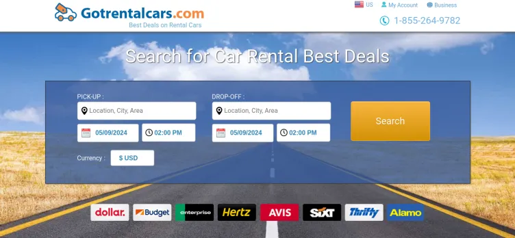 Screenshot GotRentalCars.com