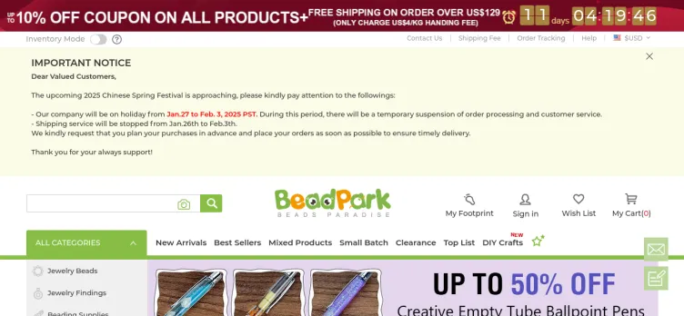 Screenshot Beadpark