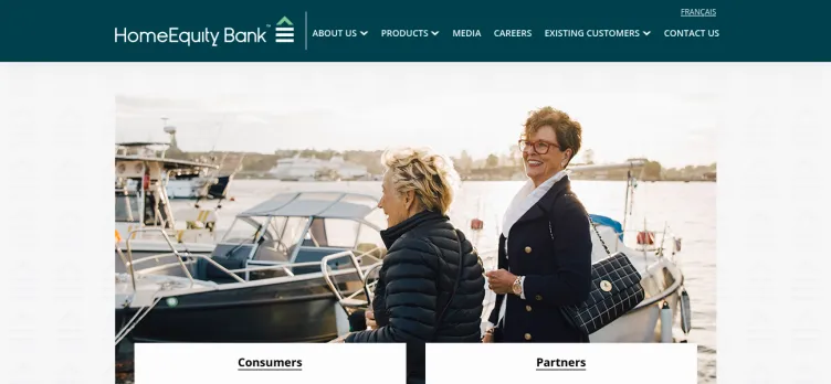 Screenshot HomeEquity Bank