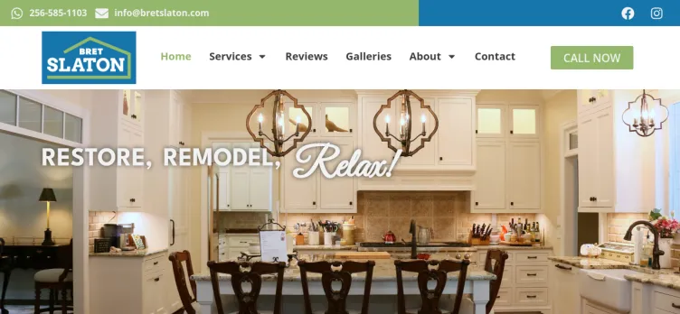 Screenshot Slaton Custom Homes