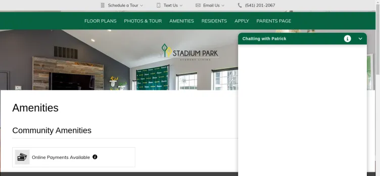 Screenshot Stadium Park Apartments