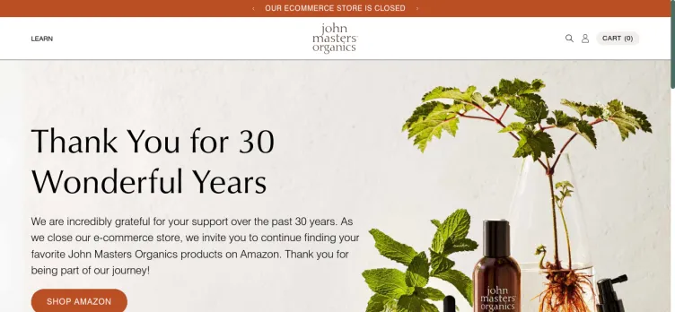 Screenshot John Masters organics