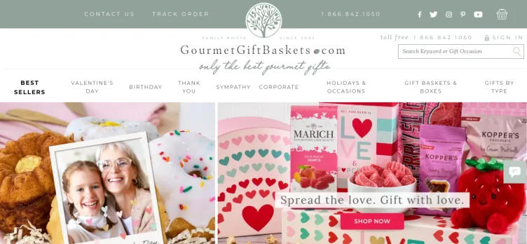 Screenshot GourmetGiftBaskets